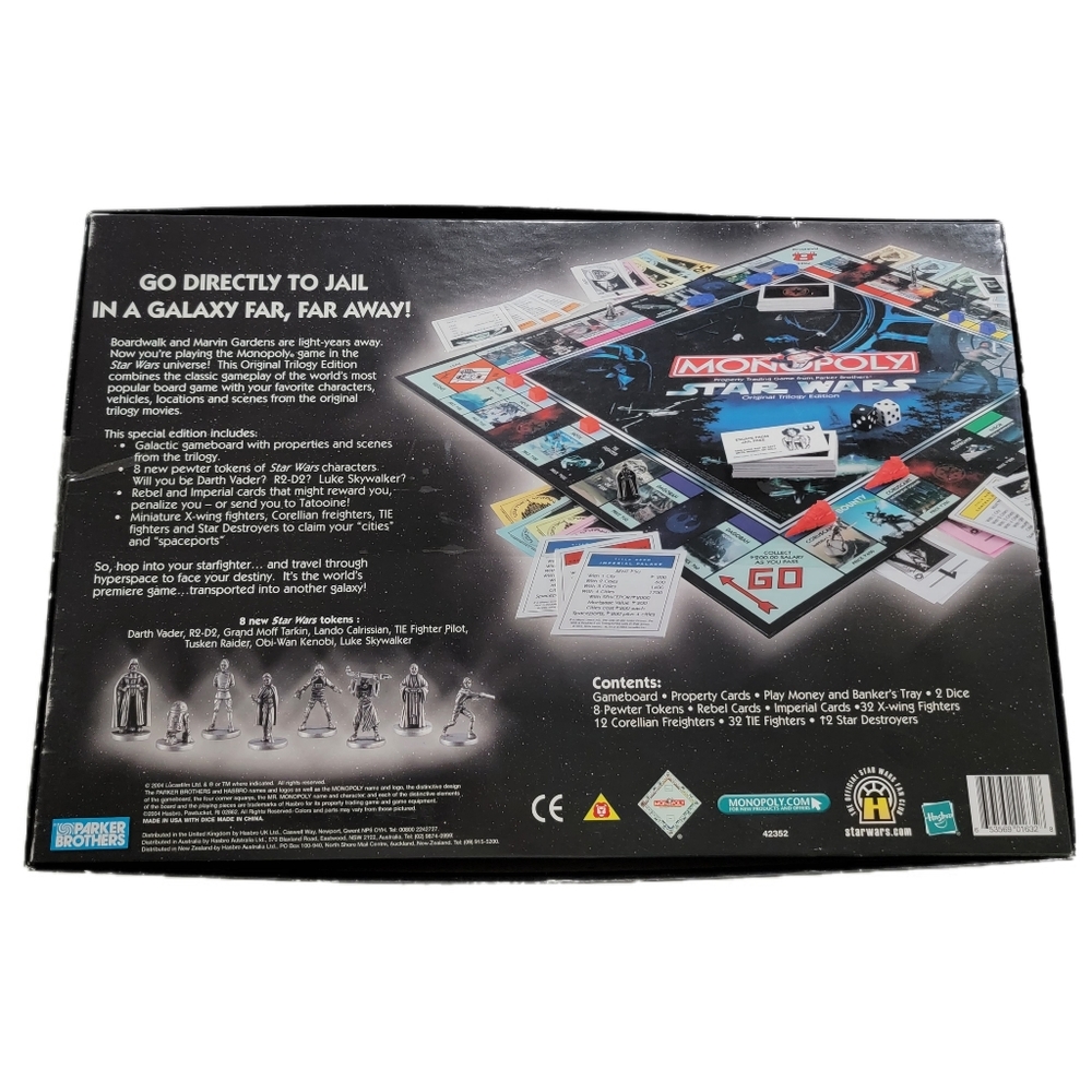 MONOPOLY Star Wars Original Trilogy Edition Board Game Used Complete - Picture 2 of 5